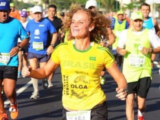 Olga na Maratona Internacional do Rio de Janeiro, em 2012.