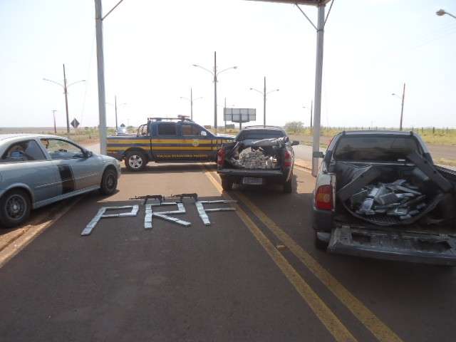 Apreendidos em MS fuzis e maconha que seriam levados para SP