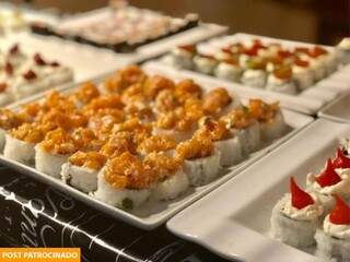 Opções de sushi fazem parte do cardápio e podem ser adquiridos no rodízio ou a la carte (Foto: Divulgação)