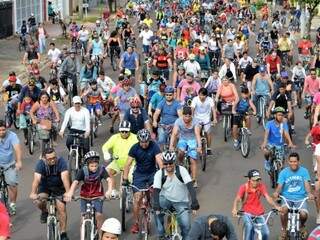 Cerca de 7 mil pessoas pedalaram pelas ruas de Campo Grande no ano passado (Foto: PMCG/Divulgação)