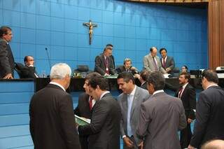 Deputados aprovaram o Profisco, durante a sessão de hoje na Assembleia (Foto: Assessoria/ALMS)