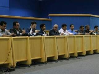 Evento reuniu vereadores e representantes sindicais (Foto: Divulgação)
