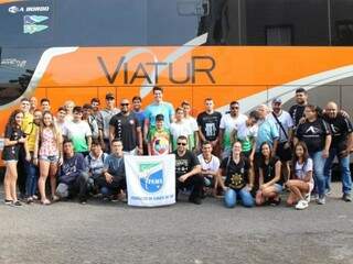 Delegação do Estado momentos antes de embarcar para Belo Horizonte (Foto: Divulgação)