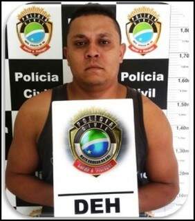 Jadson Lins da Silva foi preso na manhã desta quinta-feira. (Foto: Divulgação/PCMS)