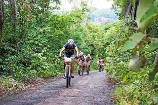 Desafio de mountain bike proporciona contato dos atletas com a natureza. (Foto: Divulgação)