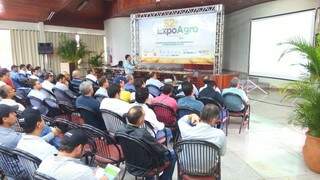 Palestra sobre pesquisa agrícola, hoje na Expoagro (Foto: Divulgação)