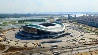 Uma das arenas construídas para receber jogos da Copa do Mundo de 2018, na Rússia