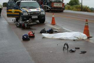 Jovem morre em acidente com moto na BR-163, a 3&ordf; v&iacute;tima em 24 horas