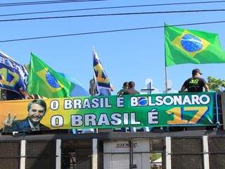 Manifestação a favor de Bolsonaro. (Foto: Arquivo/Marina Pacheco)