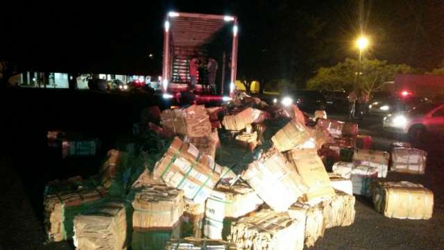 Caminh&atilde;o carregado com 2,7 toneladas de drogas em MS &eacute; apreendido em SP