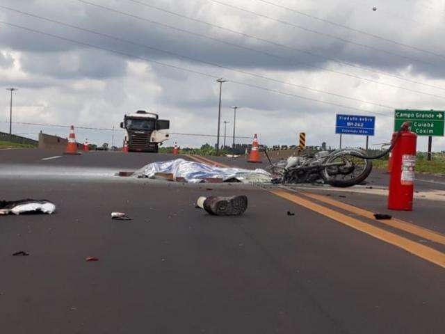Motociclista morto em acidente na BR-163 tinha 38 anos 