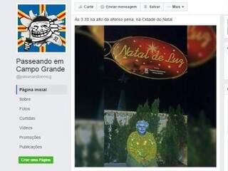Página do Facebook publicou: ‘às 3:30 os altos da Afonso Pena’ (Foto: Facebook/Reprodução)