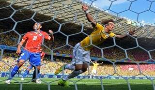 David Luiz abriu o marcador para a seleção brasileira (Foto:  Buda Mendes/Fifa)
