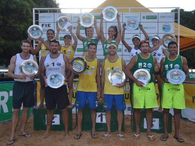 Definidos os vencedores da 2&ordf; etapa do Circuito Estadual de V&ocirc;lei de Praia