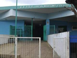 Escola Estadual Lúcia Martins Coelho, em Campo Grande. (Foto: Alcides Neto)