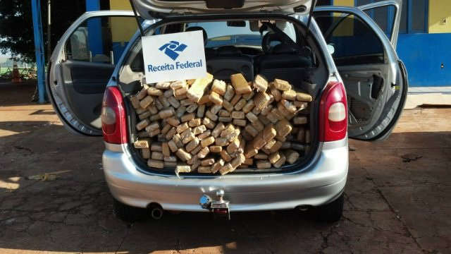  Receita Federal apreende 220 quilos de maconha em Ponta Por&atilde;