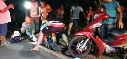 Ciclista fica gravemente ferida ap&oacute;s ser atingida por motocicleta 