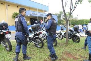 PM colocou 31 policiais para reforçar segurança em dia de votação na Câmara (Foto: Cleber Gellio)