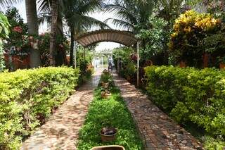 Jardim segue intacto graças aos cuidados de antigos moradores. (Foto: Kísie Ainoã)