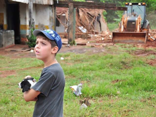  Casa no Buriti &eacute; demolida para obra do PAC Lagoa