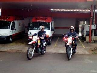 Motolâncias pilotadas por enfermeiros começaram a rodar hoje em Dourados (Foto: Divulgação)