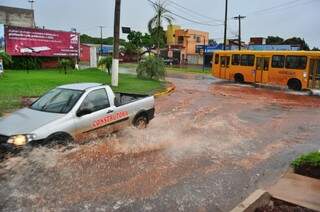 Principais institutos de meteorologia indicam tempo chuvoso até o fim de semana na segunda maior cidade de MS (Foto: Eliel Oliveira)