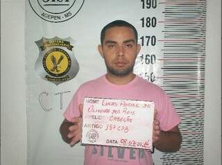 Lucas Adriel de Oliveira dos Reis, 21 anos, estava com uma mandado de prisão em aberto. (Foto: Divulgação)