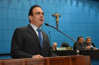 Deputado Felipe Orro anunciou a destinação de emenda para Santa Casa (Foto: Assessoria/ALMS)