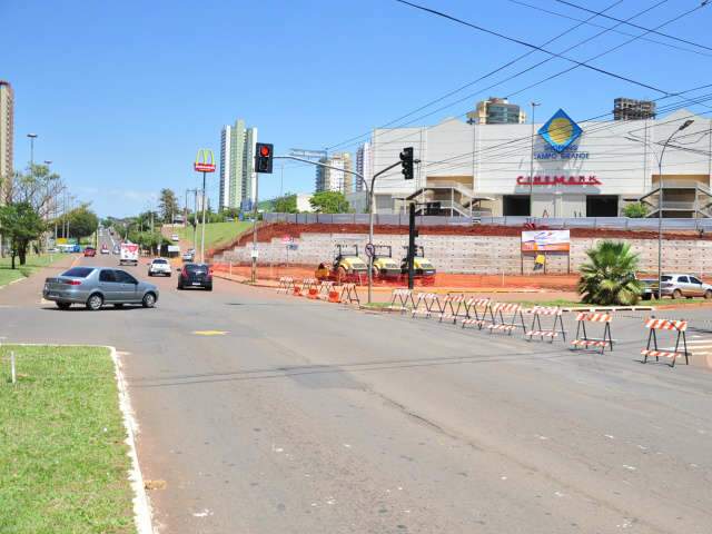  Obras em torno do Shopping Campo Grande avan&ccedil;am com nova interdi&ccedil;&atilde;o