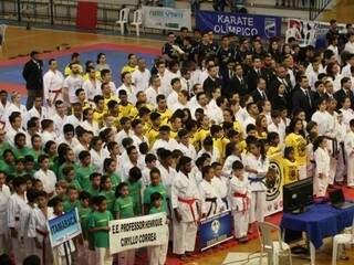 Competição reúne mais de 340 lutadores de 10 municípios de Mato Grosso do Sul (Foto: Saul Schramm)