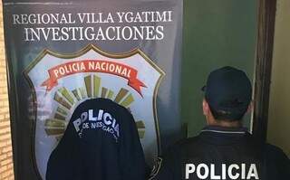 Suspeito foi preso por policiais paraguaios de Villa Ygatimí (Foto: Divulgação/Ponta Porã Informa)