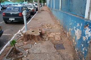 Lei obriga poder público construir calçada. (Foto: Simão Nogueira)