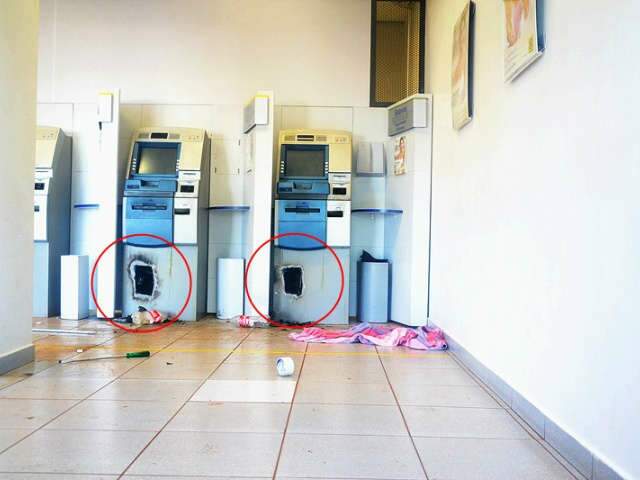  Ladr&otilde;es arrombam caixas eletr&ocirc;nicos do Banco do Brasil em Sidrol&acirc;ndia
