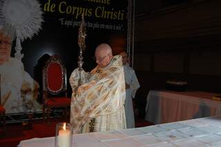 Dom Vitório na missa de Corpus Christi, uma de suas últimas celebrações. (Foto: Pedro Peralta)