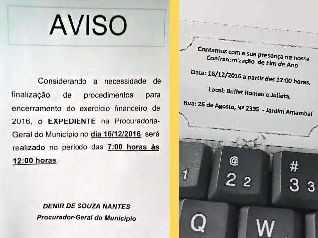 Órgão disfarça, mas reduz expediente para fazer festinha