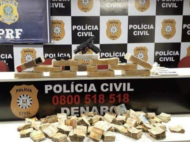 Traficante de MS &eacute; preso com 11 quilos de crack e R$ 113 mil no RS