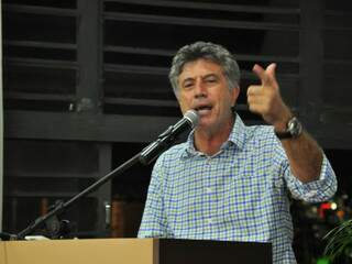 Murilo durante discurso na Expoagro. (Foto: A. Frota)