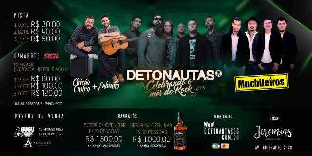 Detonautas se apresenta nesta sexta-feira em casa conhecida por shows populares