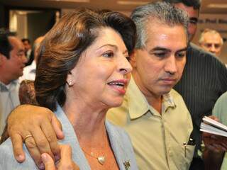 Reinaldo posa ao lado de Marisa, durante convenção do PSDB no mês passado. (Foto: João Garrigó)
