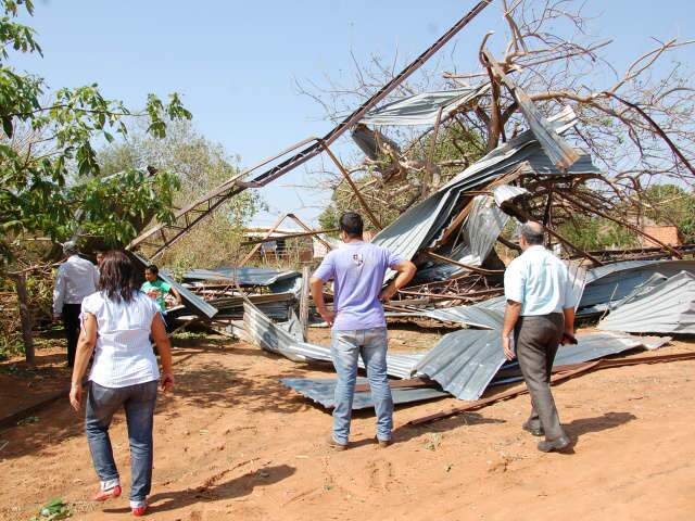  Alcin&oacute;polis pode decretar estado de emerg&ecirc;ncia depois de tempestade