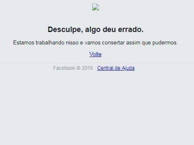 Facebook fica fora do ar na tarde desta segunda-feira