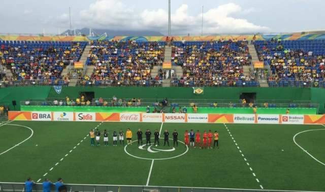 No futebol de 5,  Brasil vence a China e garante vaga na final 