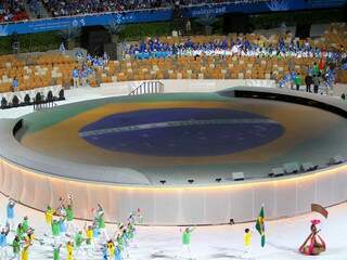 Brasil fez um verdadeiro show na cerimônia de abertura do Pan (Foto: Terra)