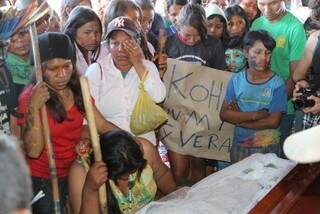Fazenda Yvu, onde índios enterraram corpo do agente de saúde Clodiodi de Souza (Foto: Helio de Freitas)