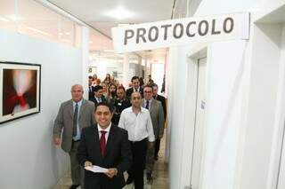 Secretário-geral protocola chapa para concorrer à presidência (Foto: Marcos Ermínio)
