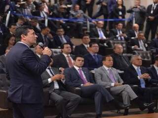 Moro apresentou a governadores e secretários proposta da Lei Anticrime, que altera 14 legislações. (Foto: Isaac Amorim/MJSP)