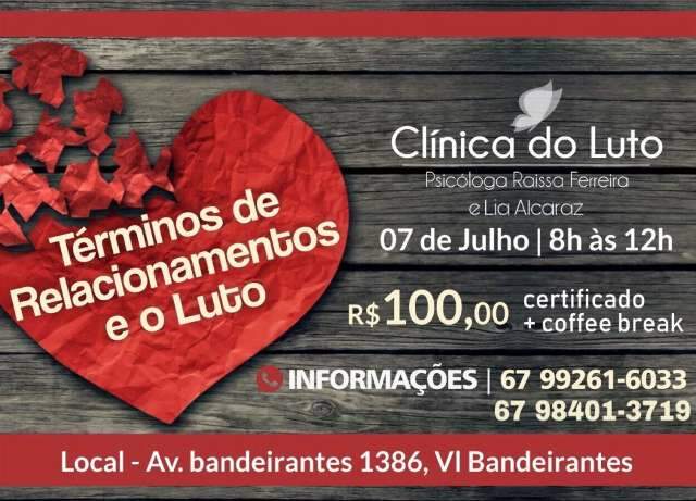 Psic&oacute;logas ministram curso sobre t&eacute;rminos e luto em relacionamentos