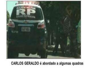 Carlos é preso por equipe da PM logo depois de sair da casa de Sandra (Foto/Reprodução)