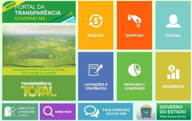 Com mudan&ccedil;a, Governo de MS ganha cinco posi&ccedil;&otilde;es no ranking da transpar&ecirc;ncia