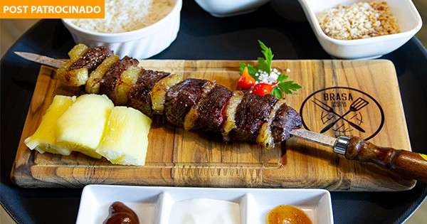 espeto carne com bacon completo - Picture of Brasa Bonito - Tripadvisor